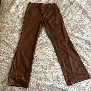 Brown leather I.Am.Gia pants